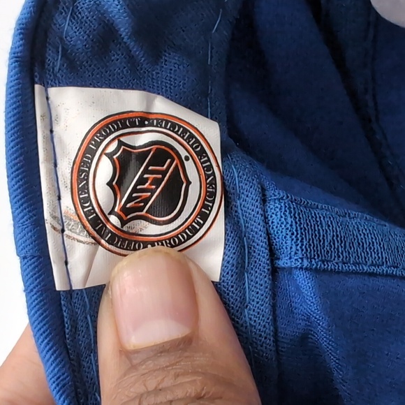NHL| NWT Vintage NHL Edmonton Oilers Blue Sports Cap Snap Back - Picture 10 of 13